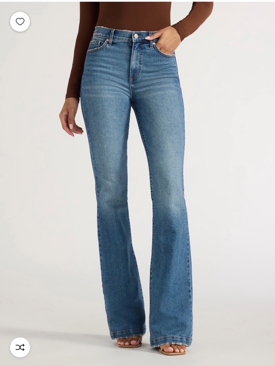 sofia by sofia vergara Denim - sofia by sofia vergara Midwash High-Rise Flare Jeans